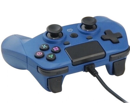 PS4 kabelový ovladač modrý PS4 kabelový ovladač modrý