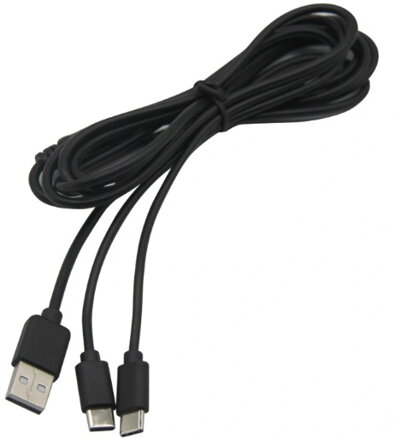 PS5 nabíjací kábel ovládača USB-C 2 m duálny