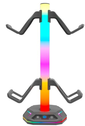 Stojanček pre ovládače a slúchadlá RGB