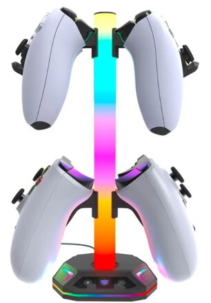 Stojanček pre ovládače a slúchadlá RGB