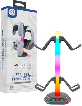 Stojanček pre ovládače a slúchadlá RGB