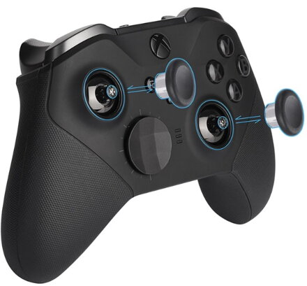 Sada 6-tich magnetických klobúčikov XBOX Elite 2 ovládače