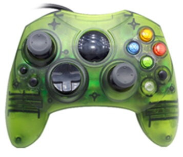 XBOX Original ovládač zelený transparent