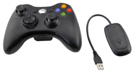 Bezdrôtový ovládač XBOX 360 / PC 2,4 GHz čierny