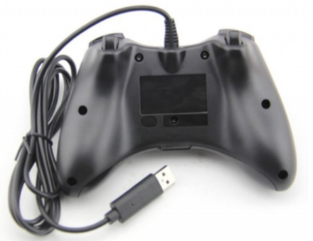 USB káblový ovládač pre PC - čierny 