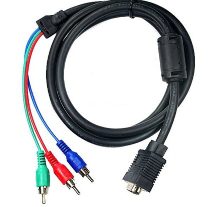 VGA kábel na 3 RCA kábel dĺžka 1,5 m