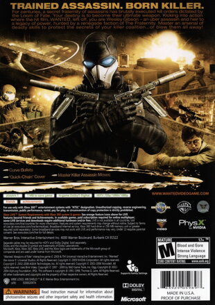 Wanted: Weapons Of Fate XBOX 360