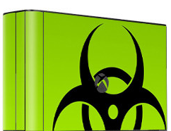 XBOX 360 E polep BIOHAZARD