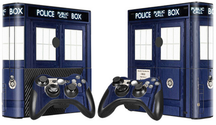 XBOX 360 E polep DOCTOR WHO