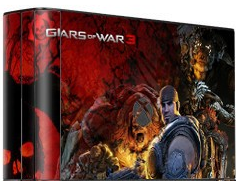 XBOX 360 E polep GEARS OF WAR 3