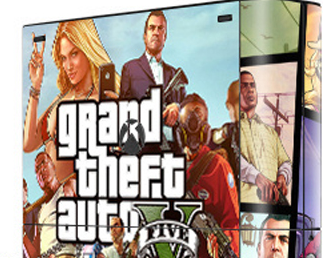 XBOX 360 E polep GTA 5 V3 