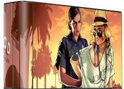 XBOX 360 E polep GTA 5 V4
