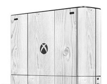 XBOX 360 E polep WHITE WOOD