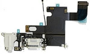 iPhone 6S nabíjací konektor so slúchadlovým jackom a flexom, biely