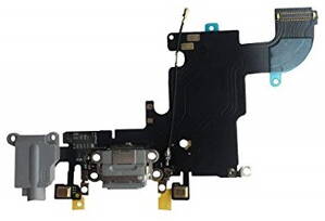 iPhone 6S nabíjací konektor so slúchadlovým jackom a flexom, sivý