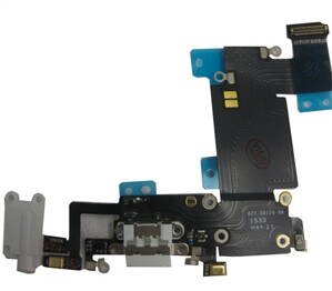 iPhone 6S Plus nabíjací konektor so slúchadlovým jackom a flexom, sivý