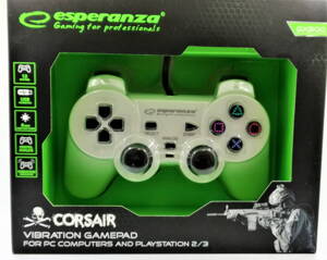 Corsair Gamepad Esperanza GX500 (PC/PS2/PS3) biely