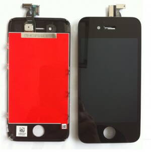 iPhone 4S kompletný čelný diel s LCD - čierny