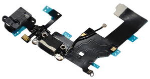 iPhone 5 docking port s flex káblom - čierny