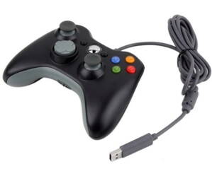 Xbox 360 káblový ovládač čierny