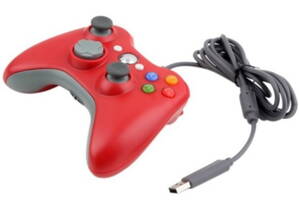  Xbox 360 káblový ovládač červený