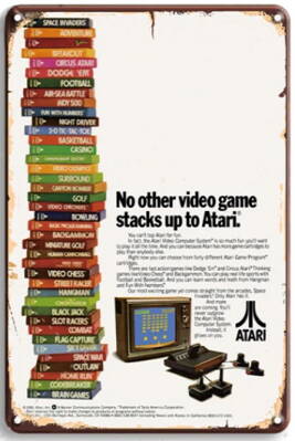 Plechová cedule Art Of Atari v2 20x30 cm