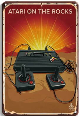 Plechová cedule Atari On The Rocks  20x30 cm