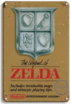 Plechová cedule The Legend Of Zelda 20x30 cm