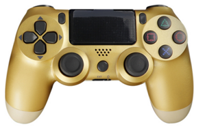 PS4 bezdrôtový ovládač matný zlatý