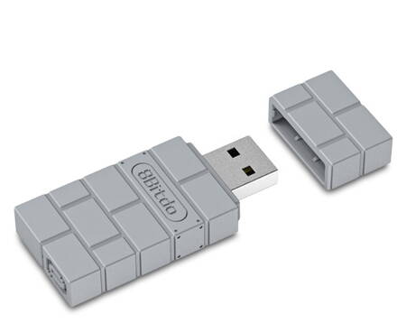 8Bitdo USB Wireless Bluetooth Adapter šedý