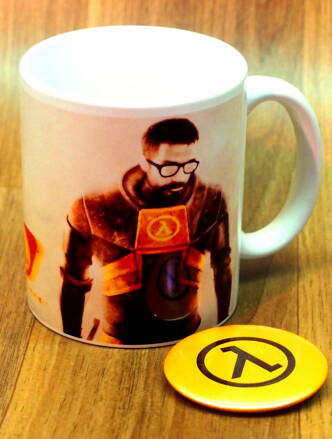 Half Life Hrnček + placka v2