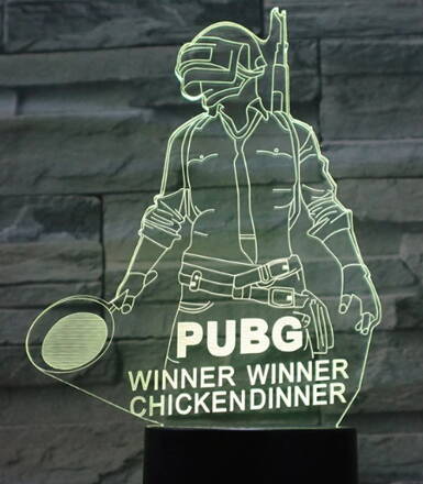 Led lampička PUBG 7 barev