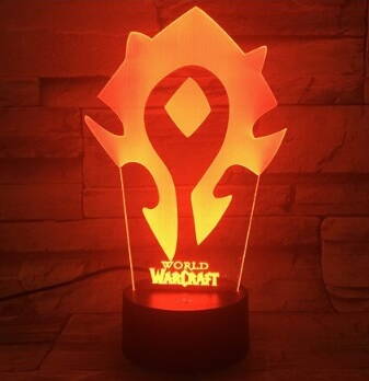 Led lampička World Of Warcraft 7 barev