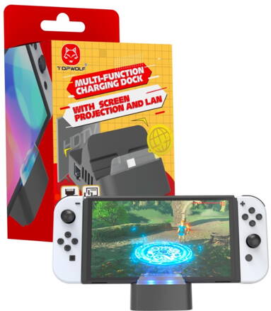 Nintendo Switch OLED Dokovací stanice ethernet / Hdmi Nintendo Switch OLED Dokovací stanice ethernet / Hdmi