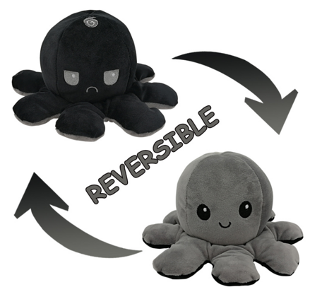 Obojstranná chobotnica - čierno-šedá