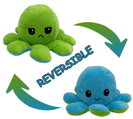 Obojstranná chobotnica - modro-zelená