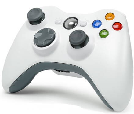 Xbox 360 bezdrátový ovladač bílý