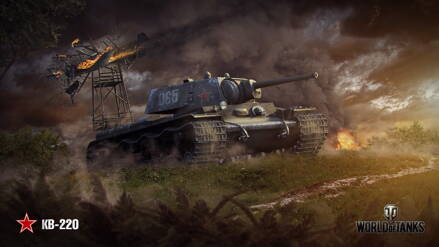 Plagát World of Tanks KB-220 HQ lesk 