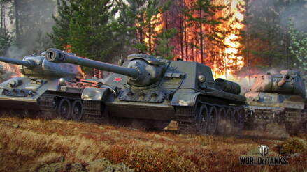 Plagát World of Tanks SU 122 HQ lesk 