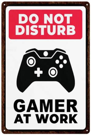 Plechová cedule Xbox One Do Not Disturb 20x30 cm