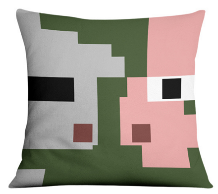 Povlak na vankúš Minecraft Zombie Pig 45x45