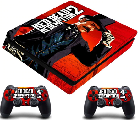 PS4 Slim polep Red Dead Redemption 2 V4