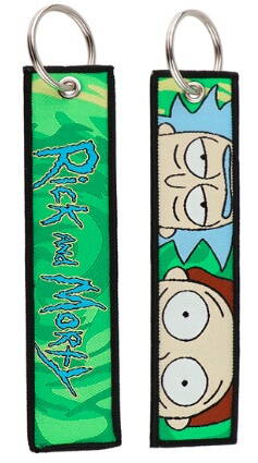 Kľúčenka látková vyšívaná Rick and Morty