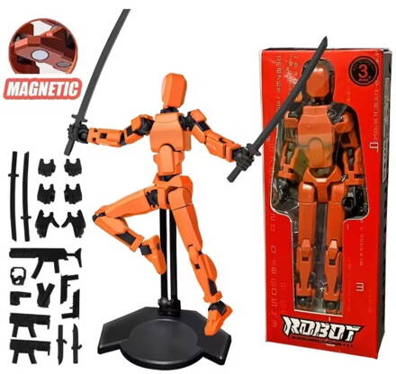 Akční postavička Robot + zbraně Oranžový MINI  