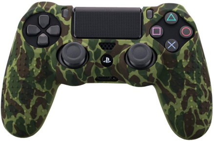 Silikonový obal PS4 green camo