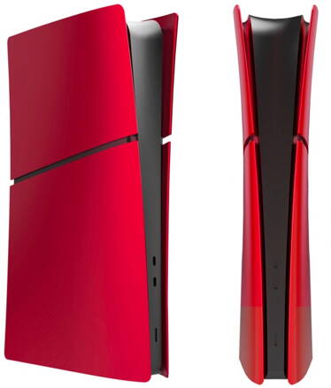 PS5 Slim Digital kryt konzoly červený