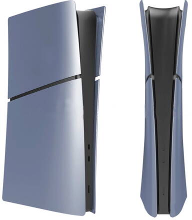 PS5 Slim Digital kryt konzoly modro strieborný