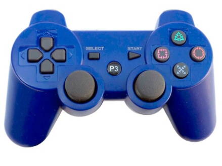 Ovládač PS3 Bluetooth modrý