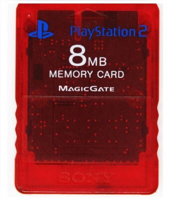 PlayStation 2 originální paměťová karta 8MB červená