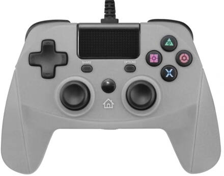 PS4 kabelový ovladač šedý